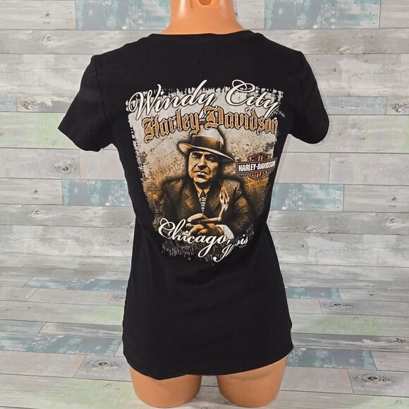 Harley-Davidson Shirt/Top Chicago Illinois 2013 sz Small - Picture 3 of 6